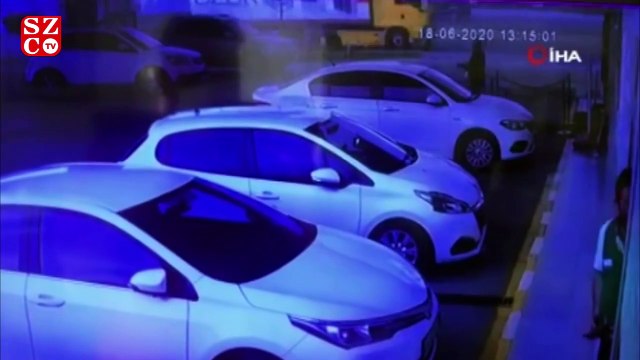 Esenyurt'ta hortum paniği güvenlik kamerasında