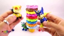 Learning Videos for Children- Paw Patrol Skye & Chase Ice Cream Stacking Candy with Rubble