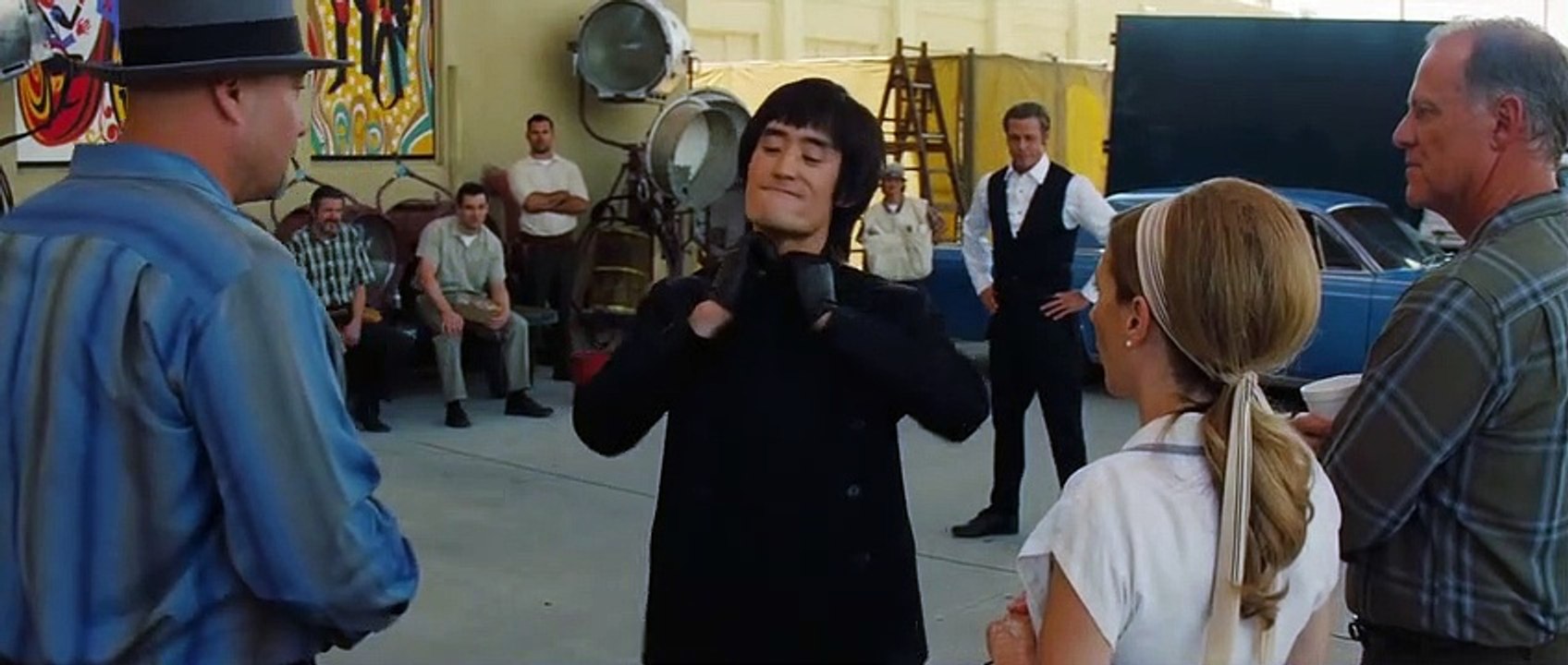 Bruce Lee vs Brad Pitt Fight Scene - Once Upon a Time in Hollywood