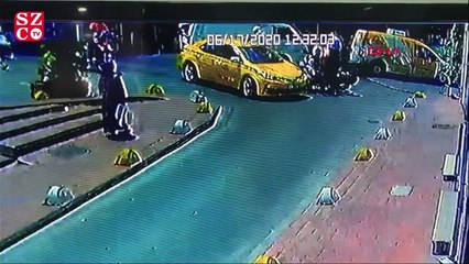 Motosikletli polislerin yaptığı kaza kamerada