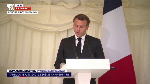 Emmanuel Macron: Je décerne, à titre exceptionnel, la croix de la Légion d'honneur à la ville de Londres