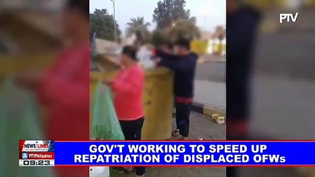 Gov't working to speed up repatriation of displaced OFWs