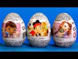 Doc McStuffins SURPRISE Eggs ❤ Disney Princess Sofia the First and Jake and NeverLand Pirates Huevos