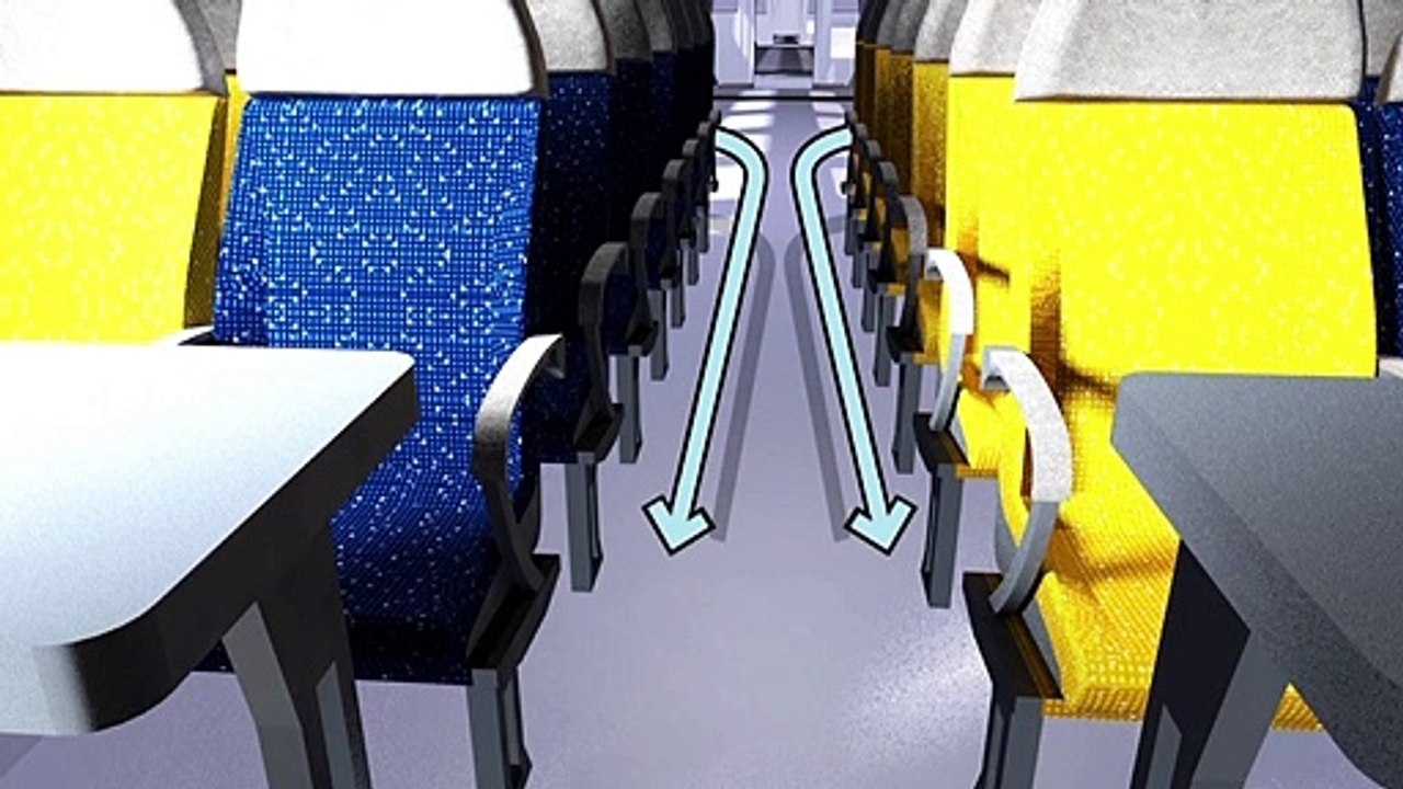 Videografik: So wird die Atemluft in Passagierzügen ausgetauscht