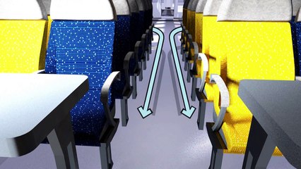 Videografik: So wird die Atemluft in Passagierzügen ausgetauscht