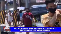 Palace not surprised by survey showing life worsened