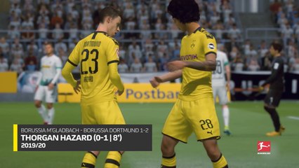 Bundesliga: Recreated Goals | Thorgan Hazard vs Borussia Monchengladbach