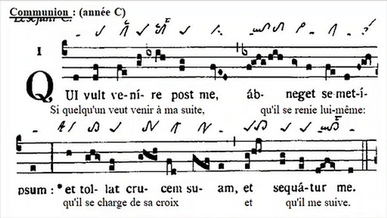 Communio qui vult venire, Dominica XII TpA (12 TO)