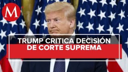 Trump tacha de "horrible" la decisión de Corte Suprema de amparar a 'dreamers'