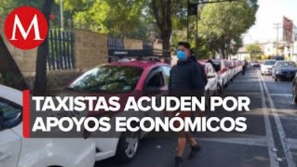 Taxistas de CdMx acuden a censo para créditos por coronavirus