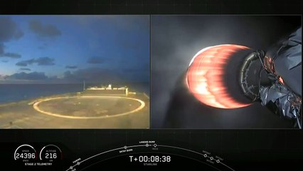 Скачать видео: SpaceX lanzó al espacio otros 58 satélites Starlink y tres de observación