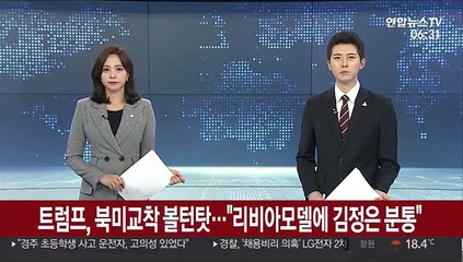 트럼프, 북미교착 볼턴 탓…"리비아모델에 김정은 분통"