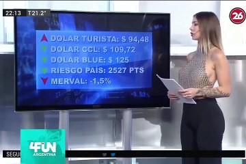 Canal 26 y la periodista del momento