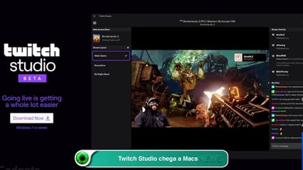 Twitch Studio chega a Macs