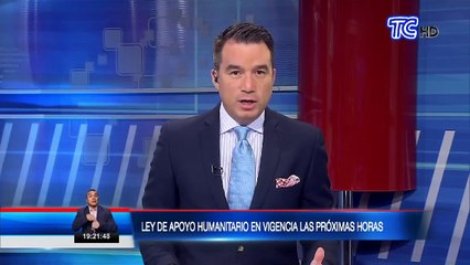 Ley de Apoyo Humanitario podría entrar en vigencia en las próximas horas