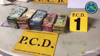 tn7-Agarran dos motociclistas con ₡24.6 millones y $24 mil ocultos en saco de azúcar-180620