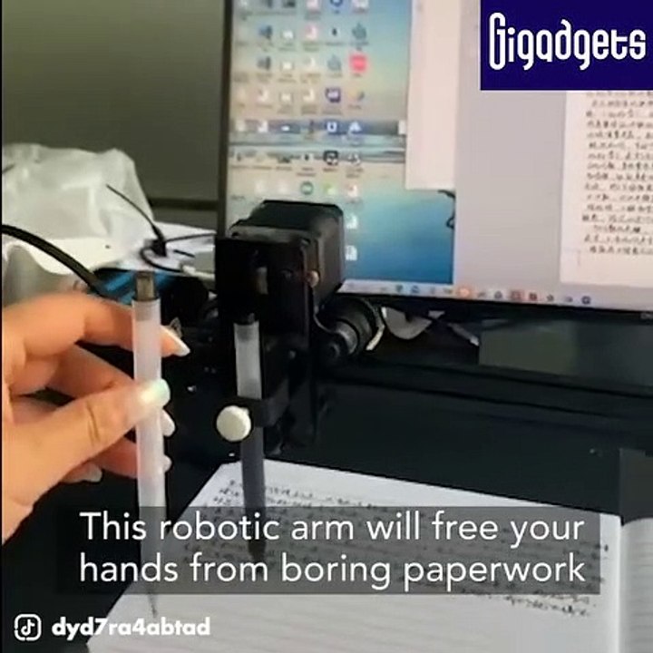 This robot can free your hands from boring paperwork - video Dailymotion