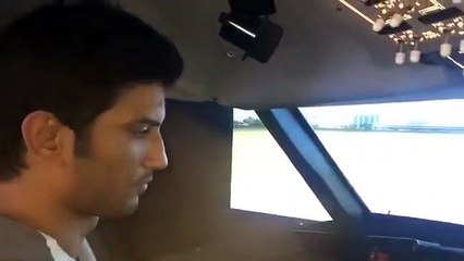 Trainee pilot Sushant Singh rajput is living his dream