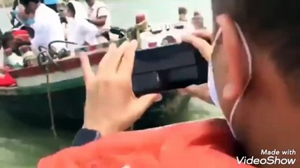 Sushant Singh Rajput family at the ganges for ashes immersion today