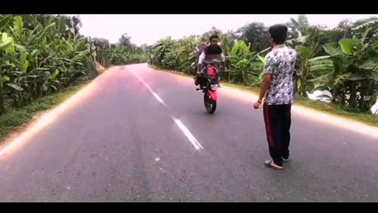 Stunt Practice  with 150 cc bike