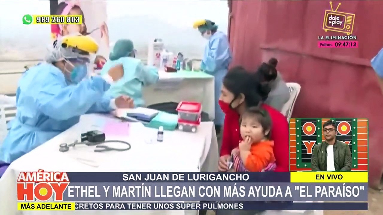 America Hoy: El ministerio de Salud instaló centros médicos en la comunidad de "El paraíso"_ (HOY)