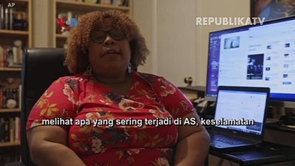 Demonstran antikekerasan dan rasisme di AS