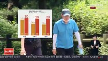 [날씨] 하늘 맑고 다소 더워…내륙 곳곳 소나기