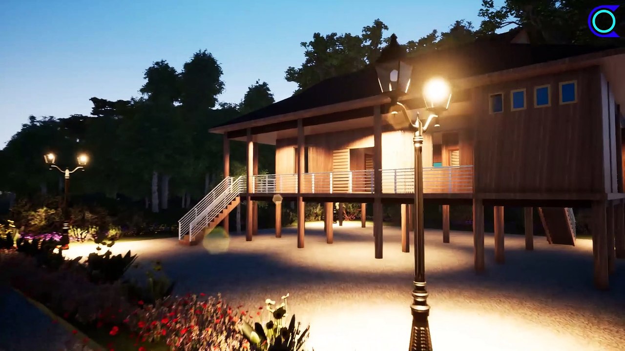 Thiết kế nhà sàn hiện đại, tuyệt đẹp