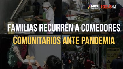 Familias recurren a comedores comunitarios ante pandemia