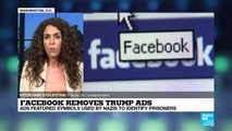 Facebook a retiré cette nuit des publicités de Donald Trump qui s'attaquaient à l'extrême-gauche en affichant un triangle rouge inversé, symbole utilisé par les nazis