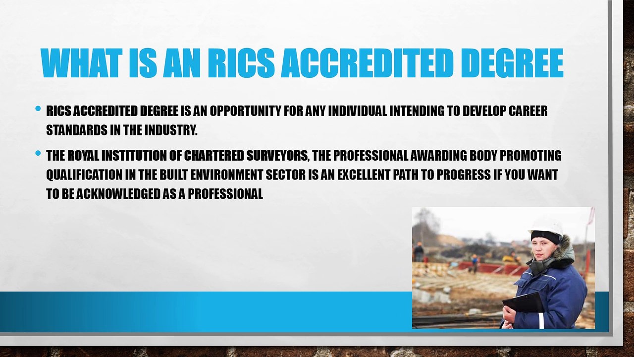 RICS Accredited Degree