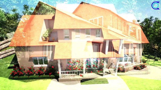 country house plan, Nhà nông thôn thiết kế cực kỳ đẹp mắt, 3 phòng ngủ, trình diễn nội thất hiện đại, buốn mùa, ngày đêm