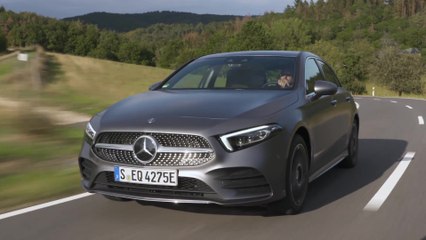 The new Mercedes-Benz A 250 e in Mountain grey Driving Video