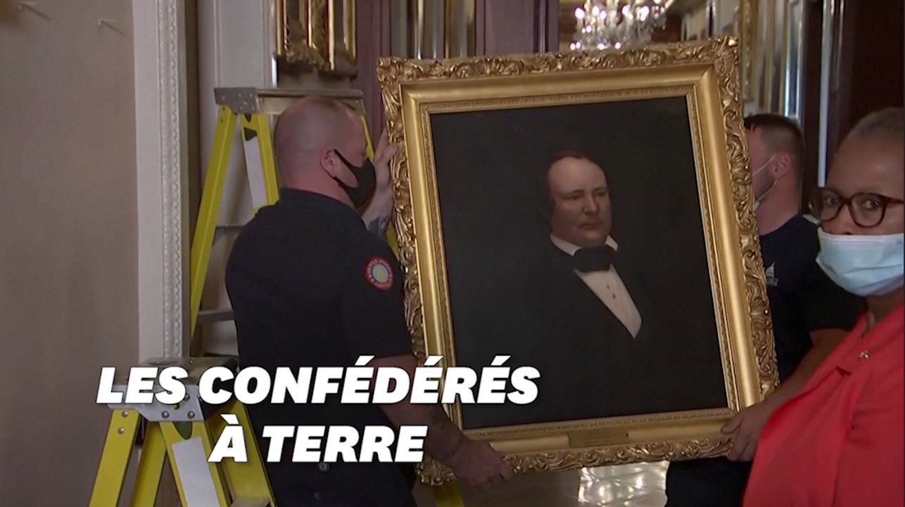 Aux États-Unis, quatre portraits de confédérés retirés du Congrès américain
