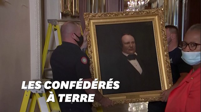 Aux États-Unis, quatre portraits de confédérés retirés du Congrès américain