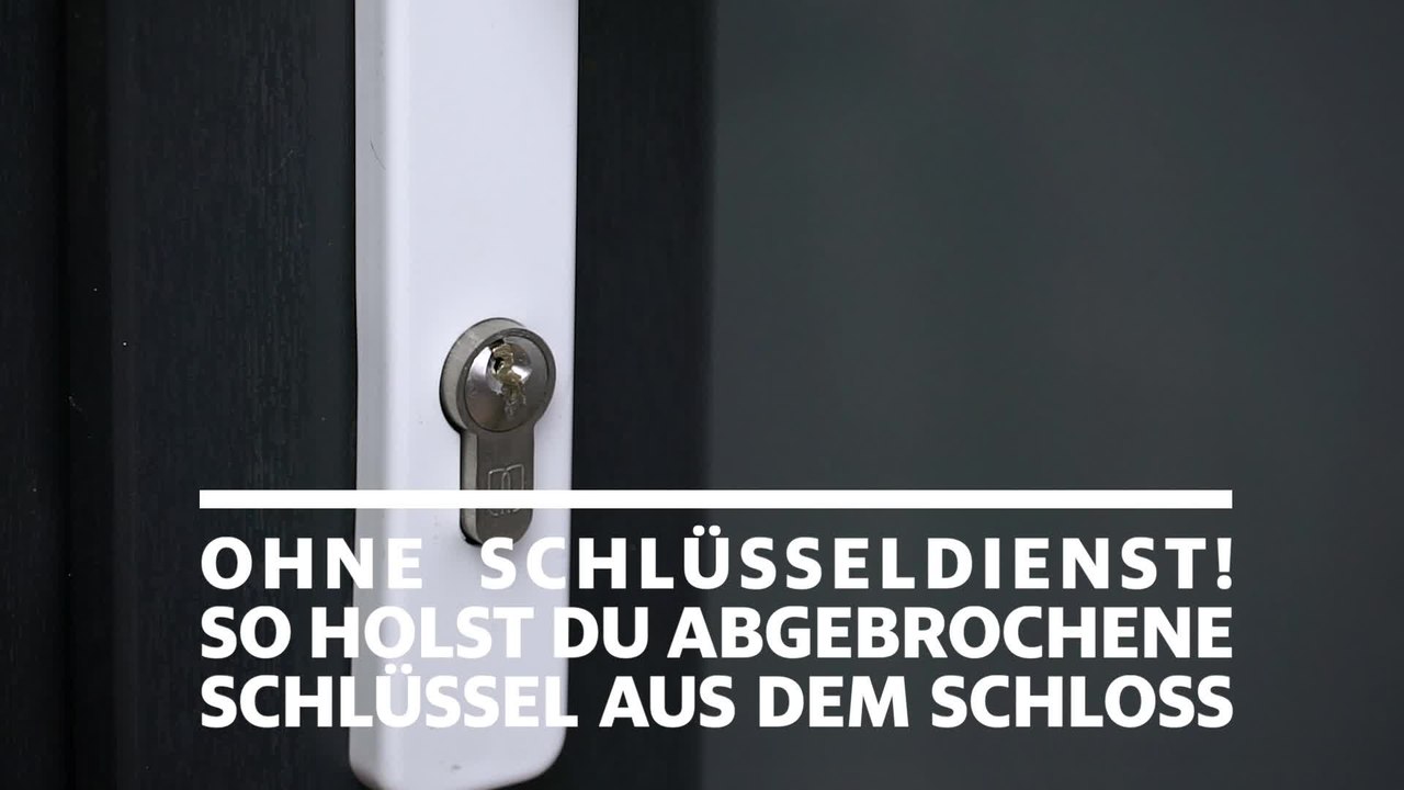 Ohne Schlüsseldienst! So holst du abgebrochene Schüssel aus dem Schloss
