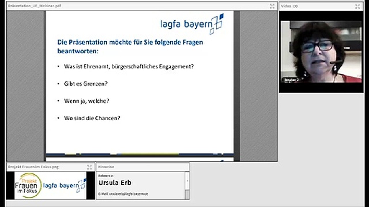 PFiF:  "Abgrenzung Ehrenamt" (09.03.20)