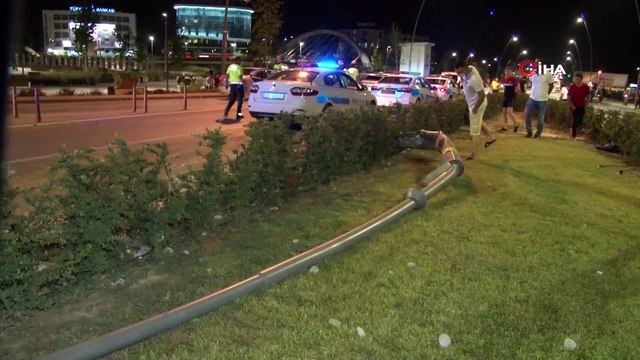 Ceza yememek için kaçtı, hem ceza yedi hem de kaza yaptı