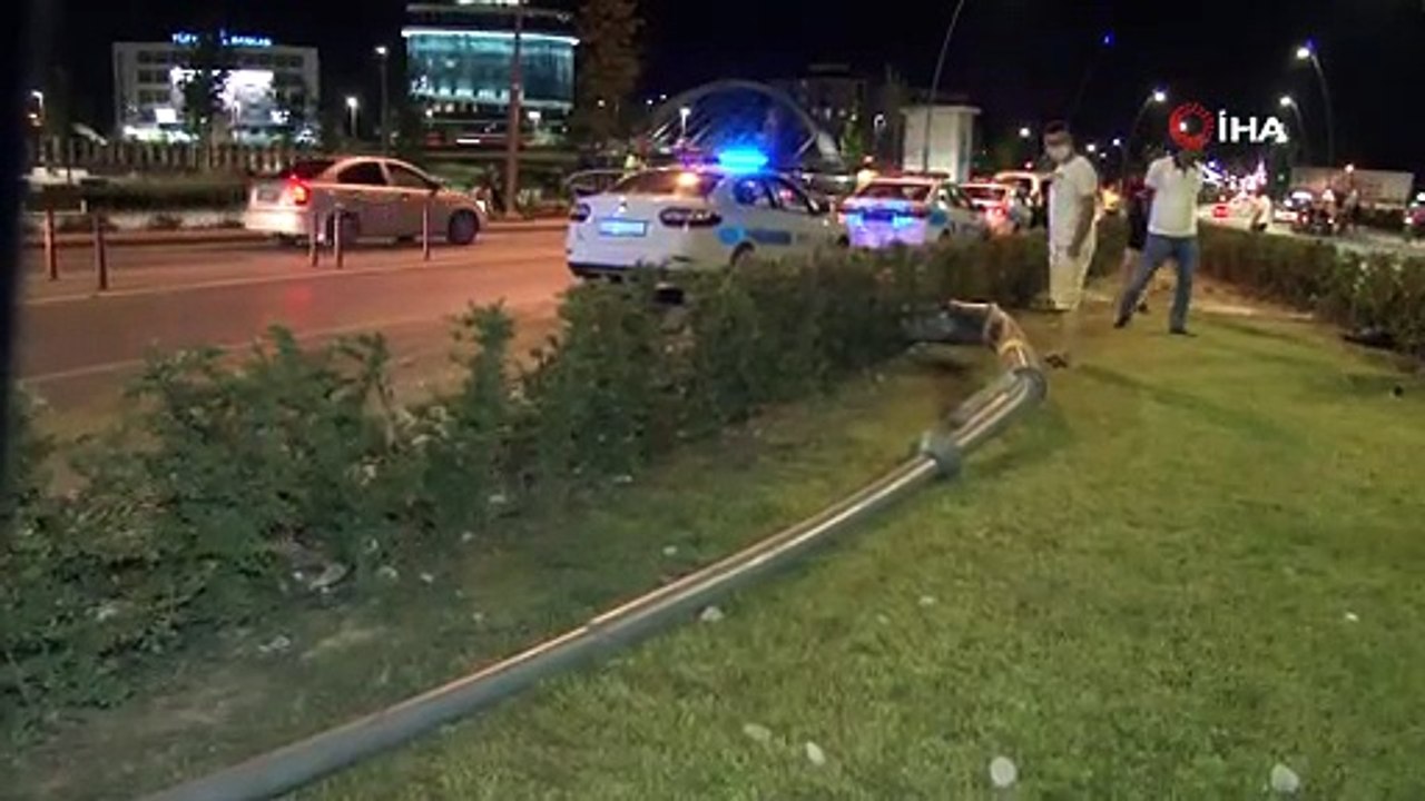 Ceza yememek için kaçtı; hem ceza yedi hem de kaza yaptı