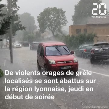 De violents orages de grêle s'abattent sur Lyon