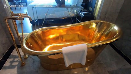 Take a look inside Vietnam's luxurious 25-storey hotel covered in 24-karat gold
