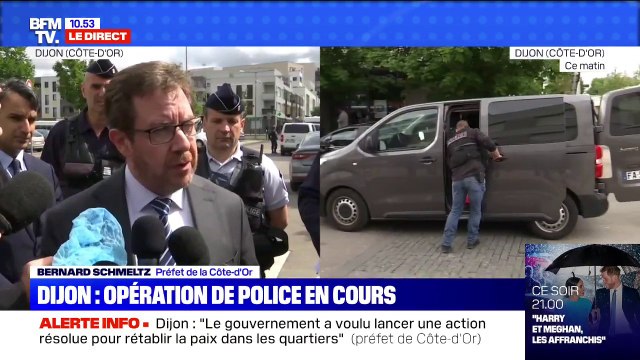 Dijon: une opération de police est en cours pour permettre la recherche de produits stupéfiants, d'armes et de munitions