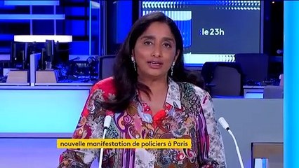 Nouvelle manifestation de policiers à Paris