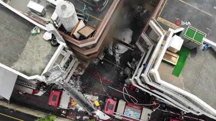 Zeytinburnu'nda sanayi sitesinde yangın