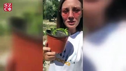 Gizem Karaca’nın yerel ürün sevinci