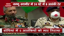 Jammu Kashmir:Security forces kill 8 terrorists in last 24 hours