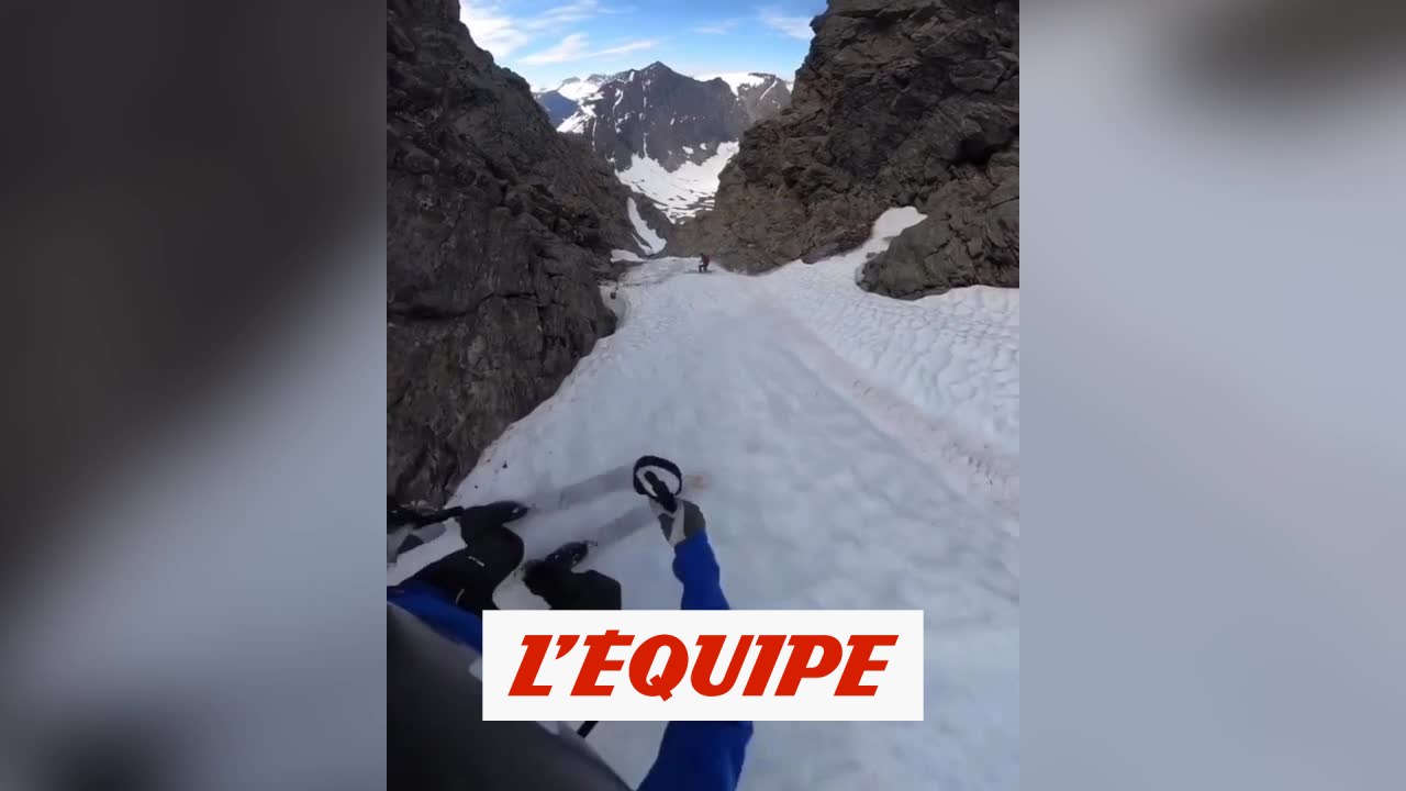 Kilian Jornet descend la Trollstigen - Adrénaline - Ski freeride
