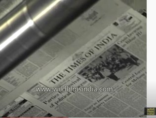Newspaper printing process in India