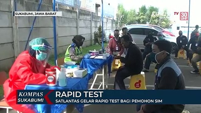 Satlantas Gelar Rapid Test Bagi Pemohon SIM