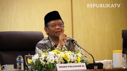 Menteri Koordinator Politik, Hukum dan Keamanan Mahfud MD.